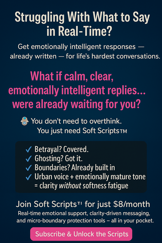💬 Soft Scripts™ App — Emotionally Intelligent Communication at Your Fingertips